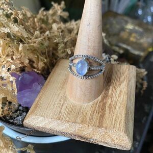 Moonstone Sterling Silver Ring Size 9